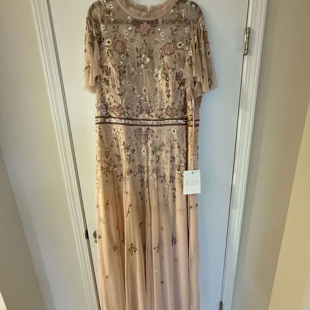 Mac Duggal Pink Embellished Tiered Gown - Picture 6 of 9